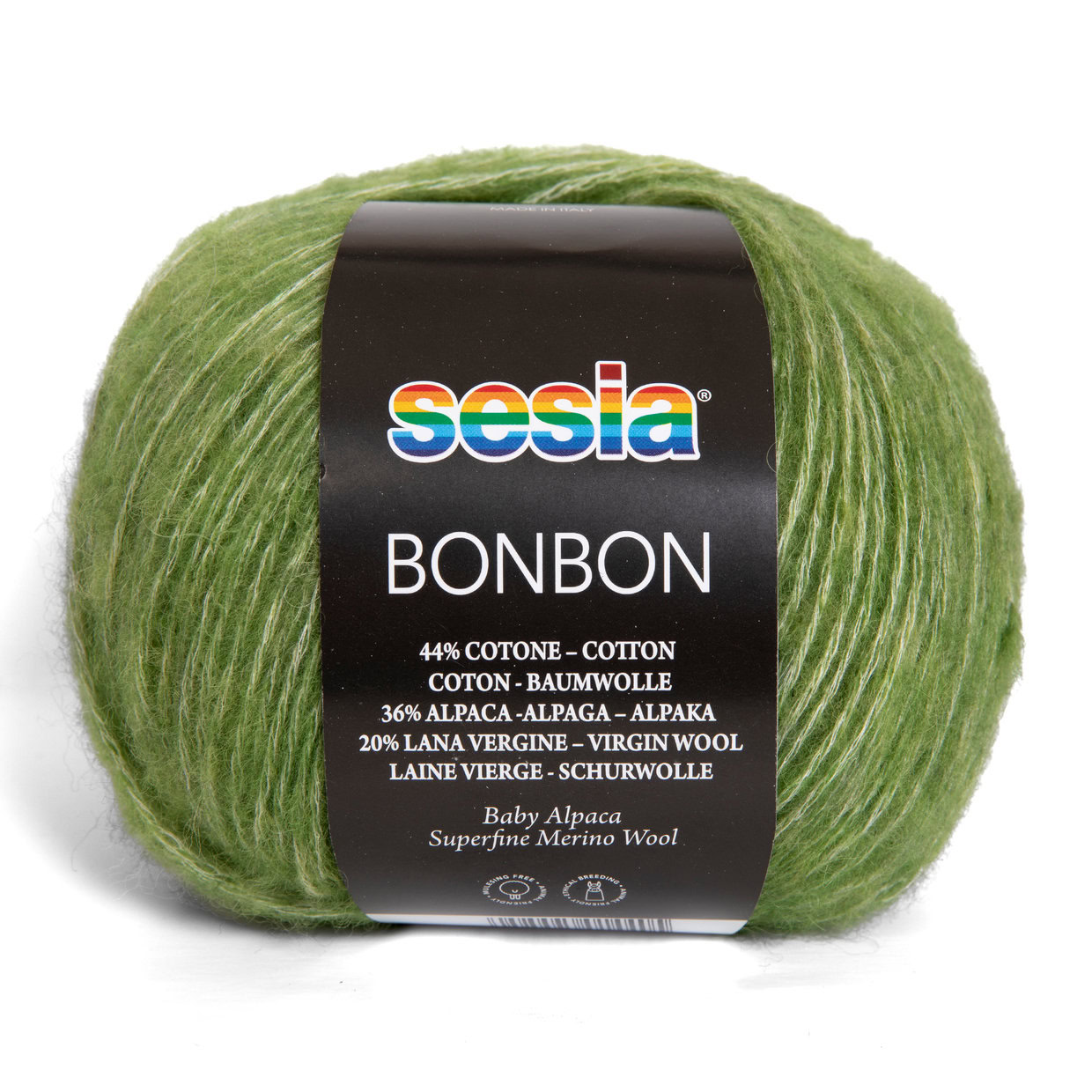 Прежда от естествени влакна Sesia Bonbon – памук, алпака и мерино - Image 3